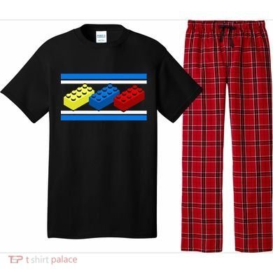 Building Bricks Blocks Master Builder Engineer Construction Pajama Set