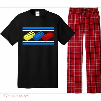 Building Bricks Blocks Master Builder Engineer Construction Pajama Set
