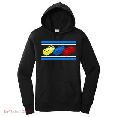 Building Bricks Blocks Master Builder Engineer Construction Women's Hoodie