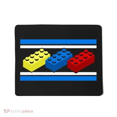 Building Bricks Blocks Master Builder Engineer Construction Mousepad