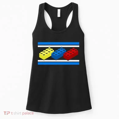 Building Bricks Blocks Master Builder Engineer Construction Women's Tank Top
