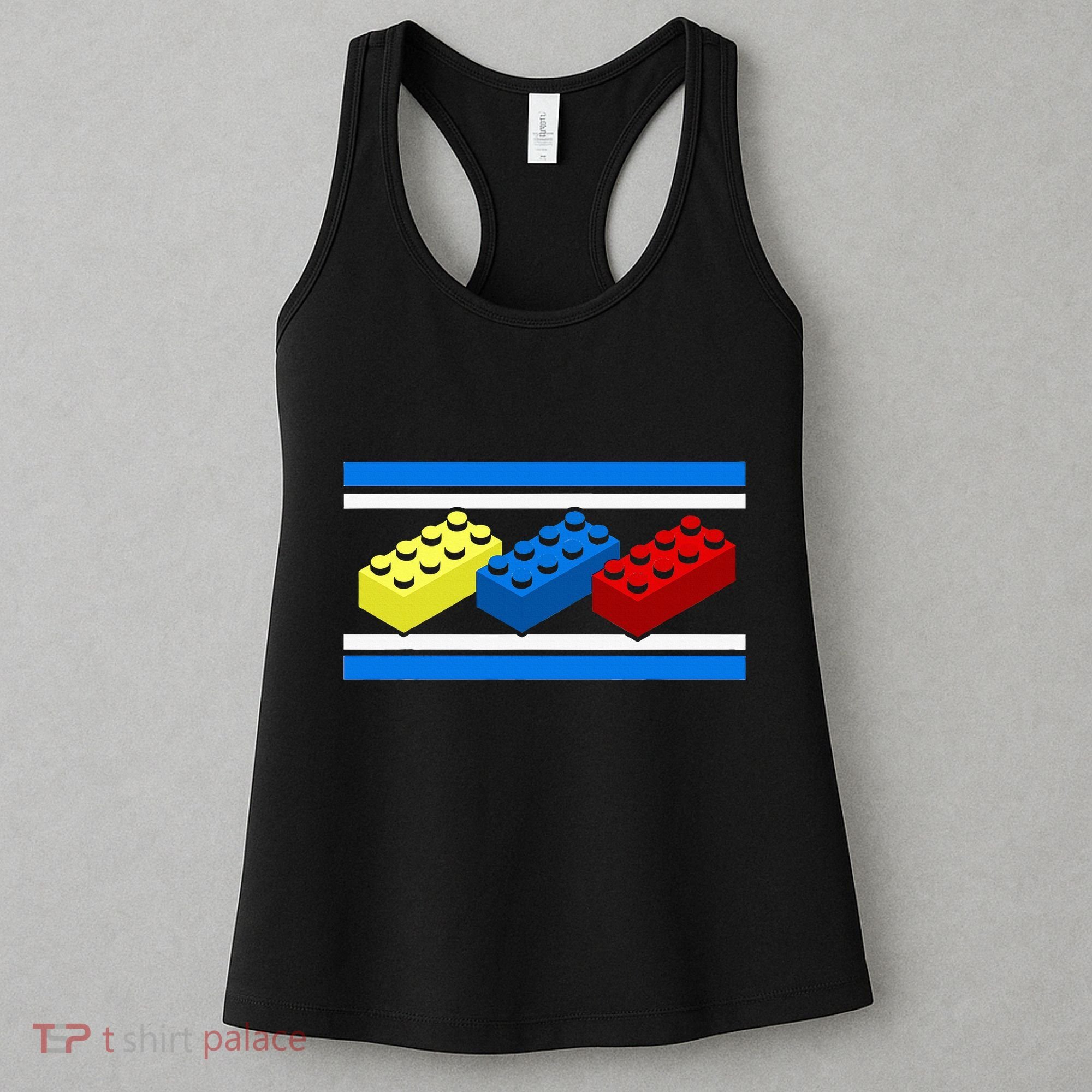 Building Bricks Blocks Master Builder Engineer Construction Women's Tank Top