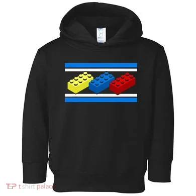 Building Bricks Blocks Master Builder Engineer Construction Toddler Hoodie
