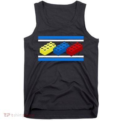 Building Bricks Blocks Master Builder Engineer Construction Tank Top