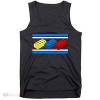 Building Bricks Blocks Master Builder Engineer Construction Tank Top thumb 0