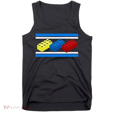 Building Bricks Blocks Master Builder Engineer Construction Tank Top