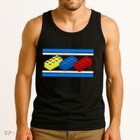 Building Bricks Blocks Master Builder Engineer Construction Tank Top thumb 3