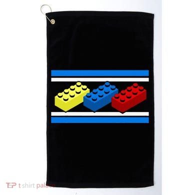 Building Bricks Blocks Master Builder Engineer Construction Golf Towel
