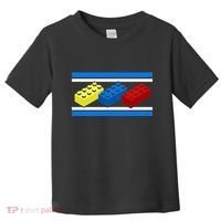 Building Bricks Blocks Master Builder Engineer Construction Toddler T-Shirt thumb 0