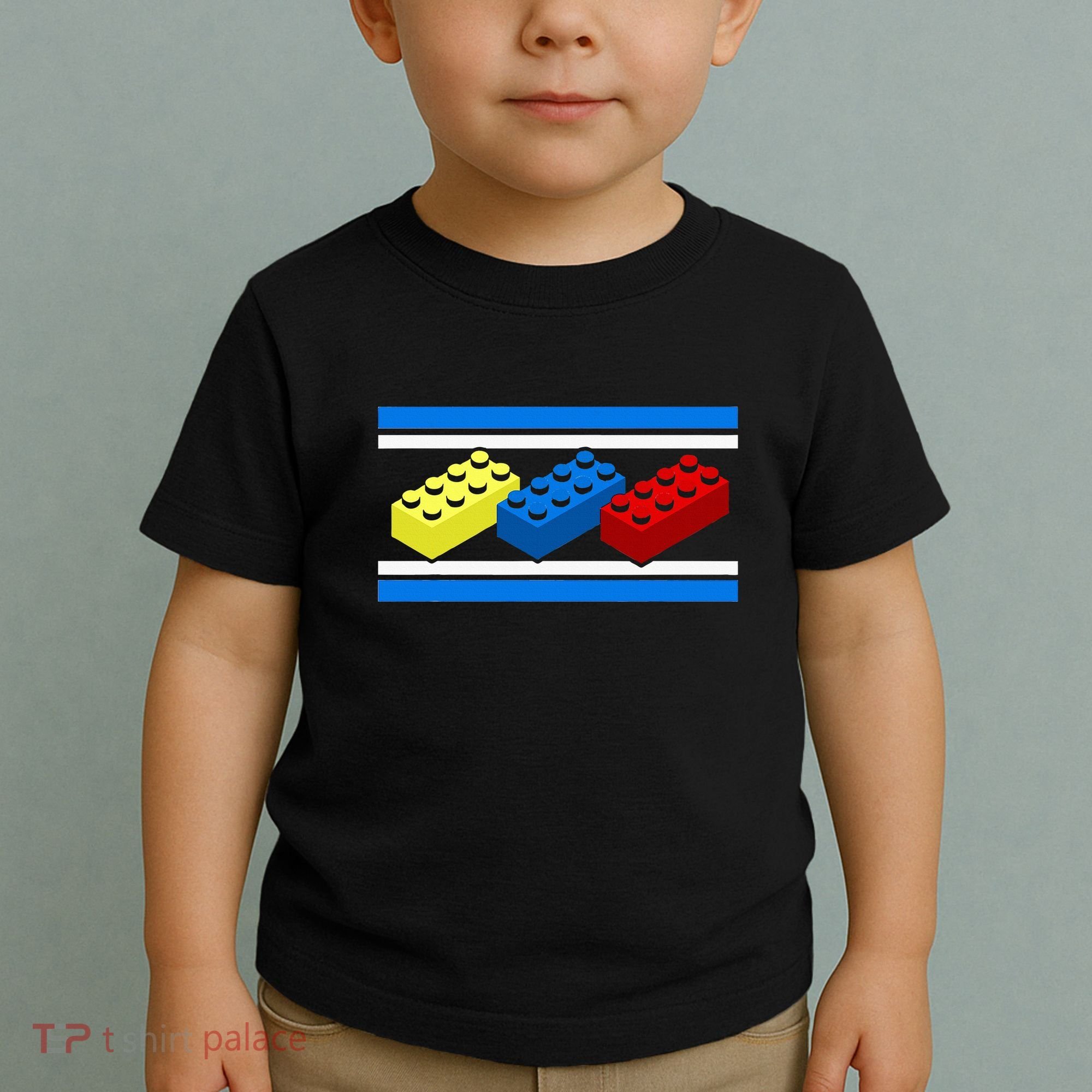 Building Bricks Blocks Master Builder Engineer Construction Toddler T-Shirt