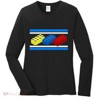 Building Bricks Blocks Master Builder Engineer Construction Women's Long Sleeve Shirt thumb 0
