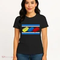 Building Bricks Blocks Master Builder Engineer Construction Women's T-Shirt thumb 4