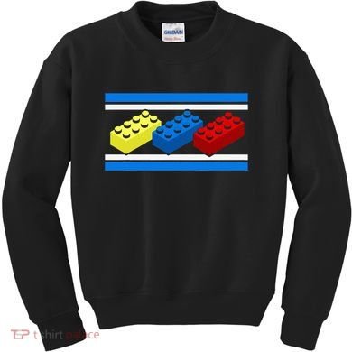 Building Bricks Blocks Master Builder Engineer Construction Kids Sweatshirt
