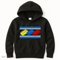 Building Bricks Blocks Master Builder Engineer Construction Kids Hoodie thumb 0