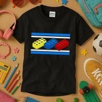 Building Bricks Blocks Master Builder Engineer Construction Kids T-Shirt thumb 3