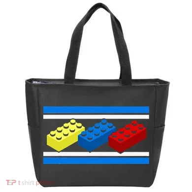 Building Bricks Blocks Master Builder Engineer Construction Tote Bag