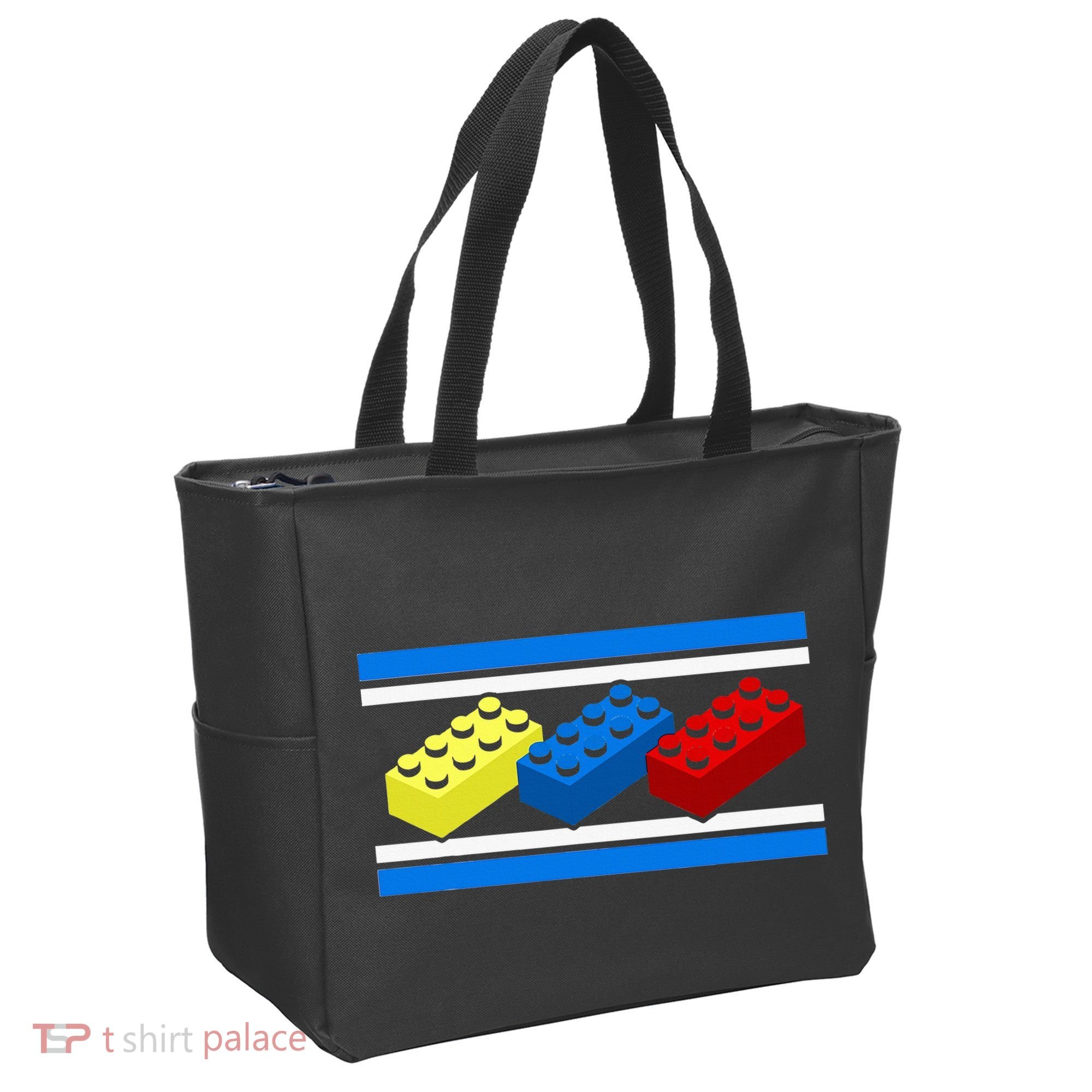 Building Bricks Blocks Master Builder Engineer Construction Tote Bag