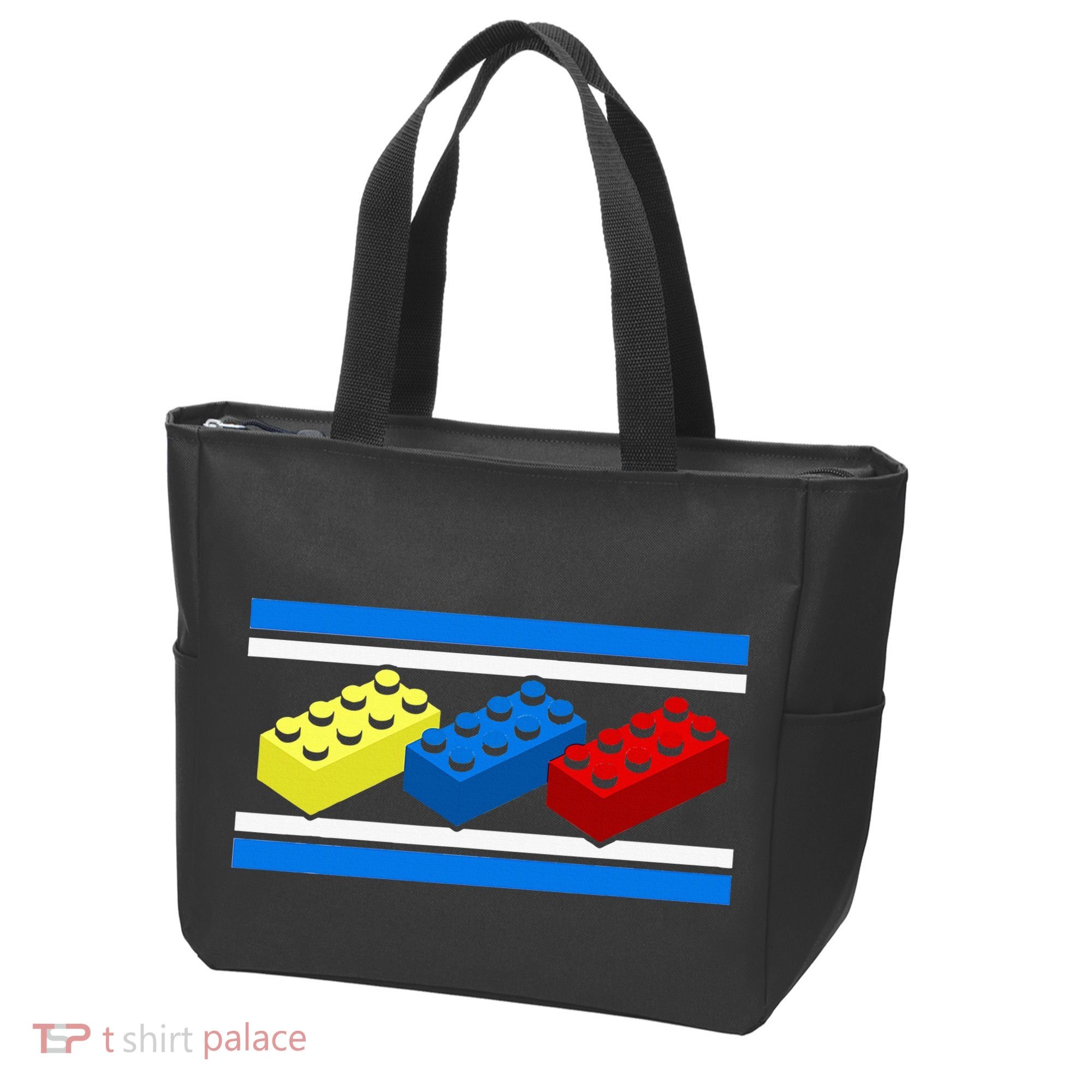 Building Bricks Blocks Master Builder Engineer Construction Tote Bag