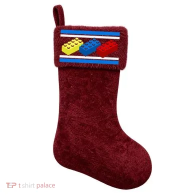 Building Bricks Blocks Master Builder Engineer Construction Christmas Stocking