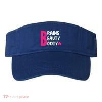 Brains Beauty Booty Funny Smart Pretty Fitness Butt Workout Gift Visor thumb 0
