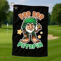 Brainrot Brr Brr Patapim Golf Towel thumb 1