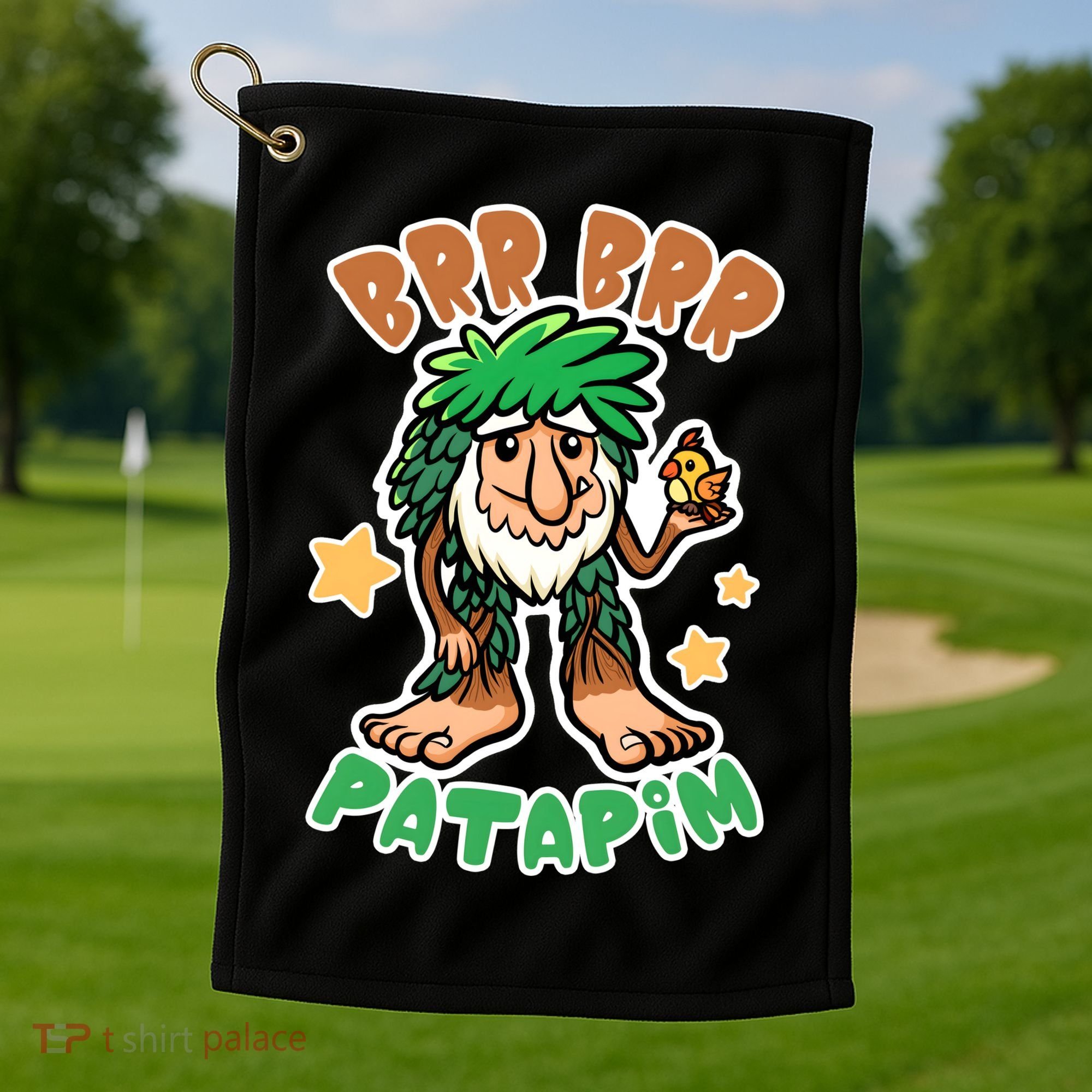 Brainrot Brr Brr Patapim Golf Towel