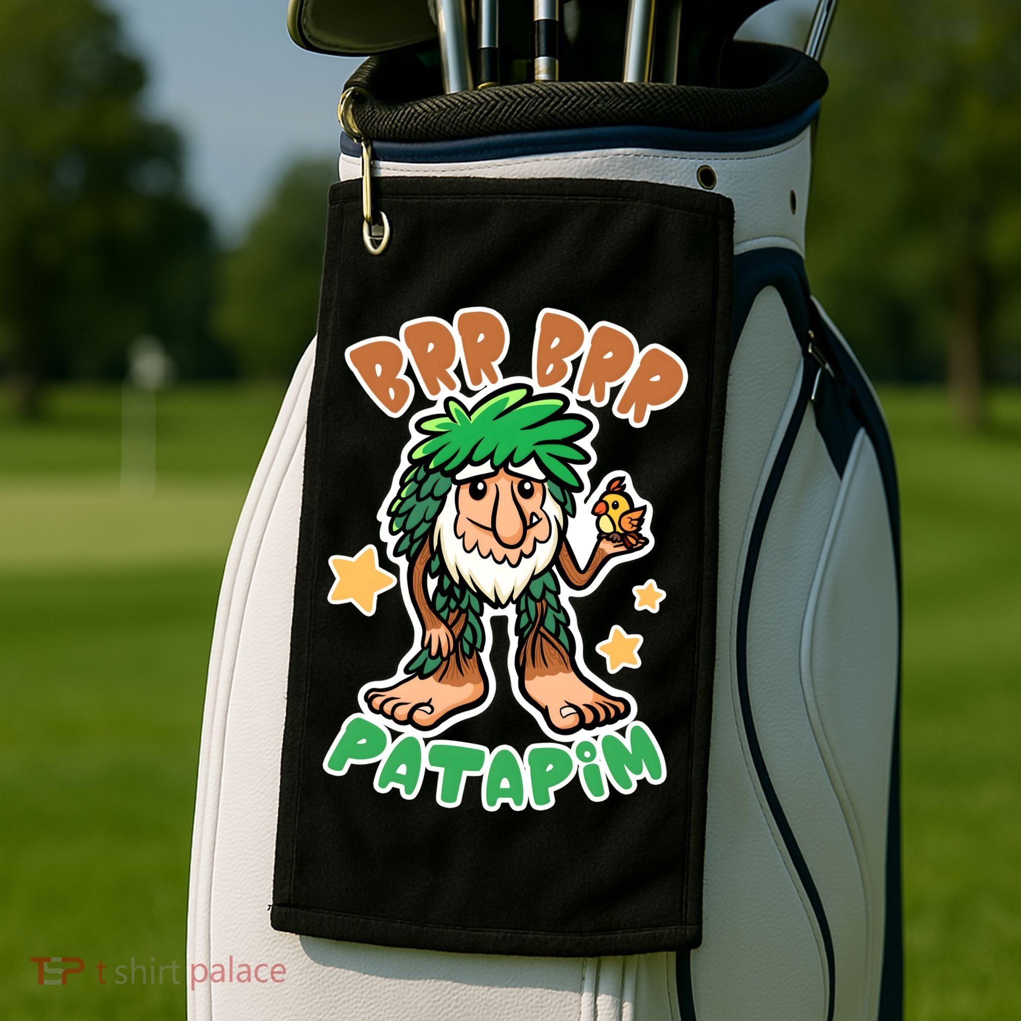 Brainrot Brr Brr Patapim Golf Towel