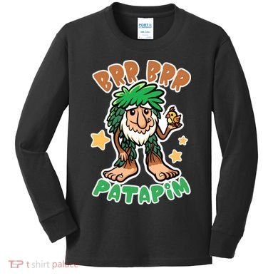 Brainrot Brr Brr Patapim Kids Long Sleeve Shirt