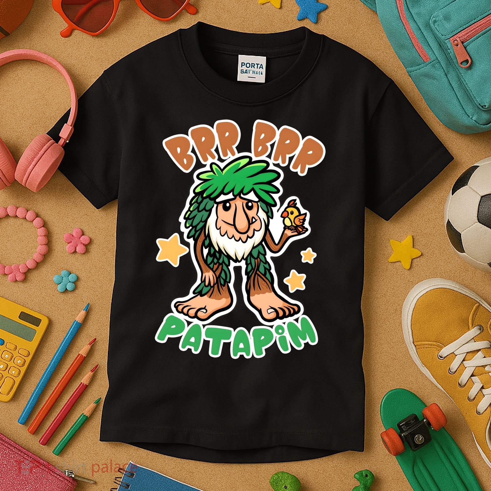 Brainrot Brr Brr Patapim Kids T-Shirt