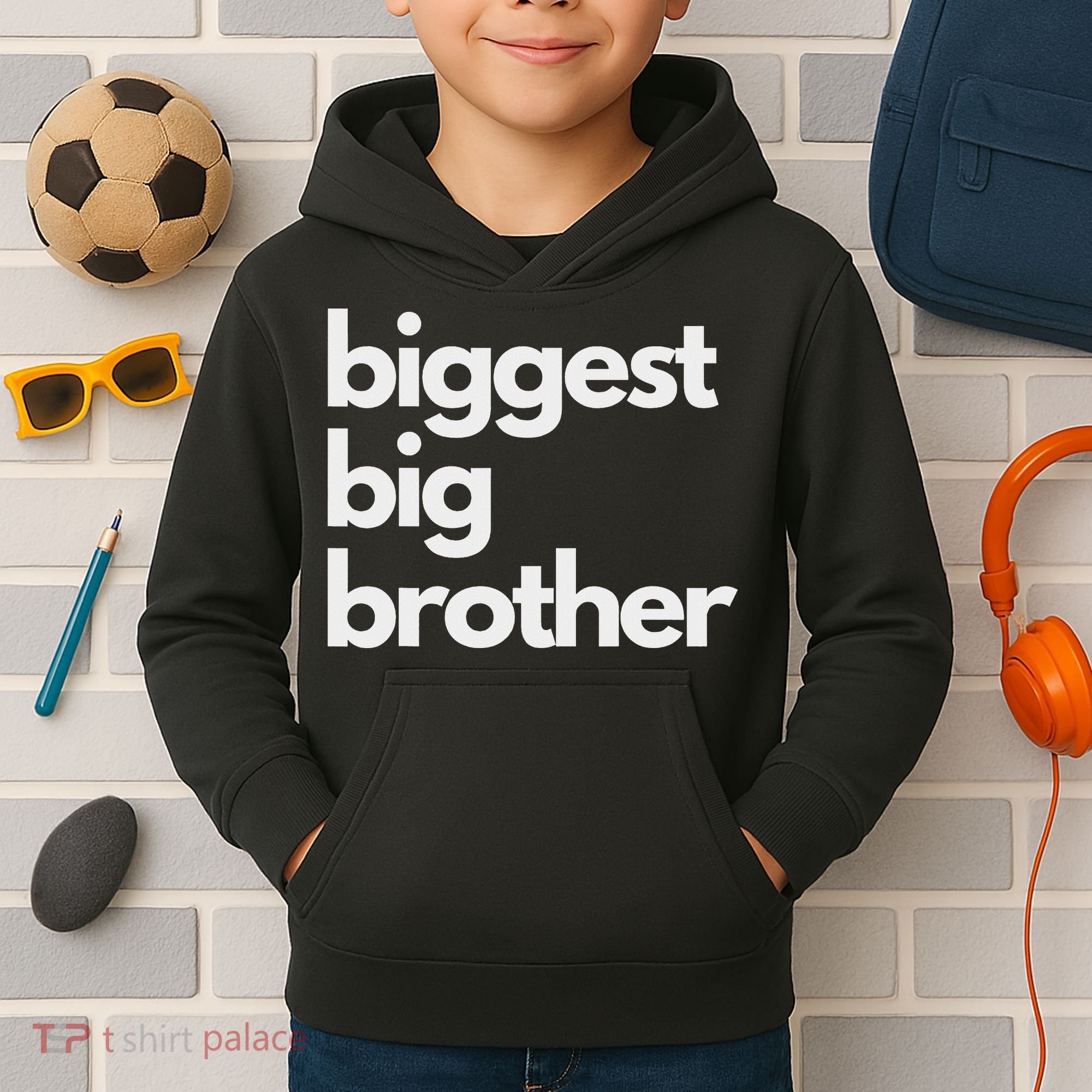 Biggest Big Brother Brother To Be Kids Hoodie