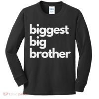 Biggest Big Brother Brother To Be Kids Long Sleeve Shirt thumb 0