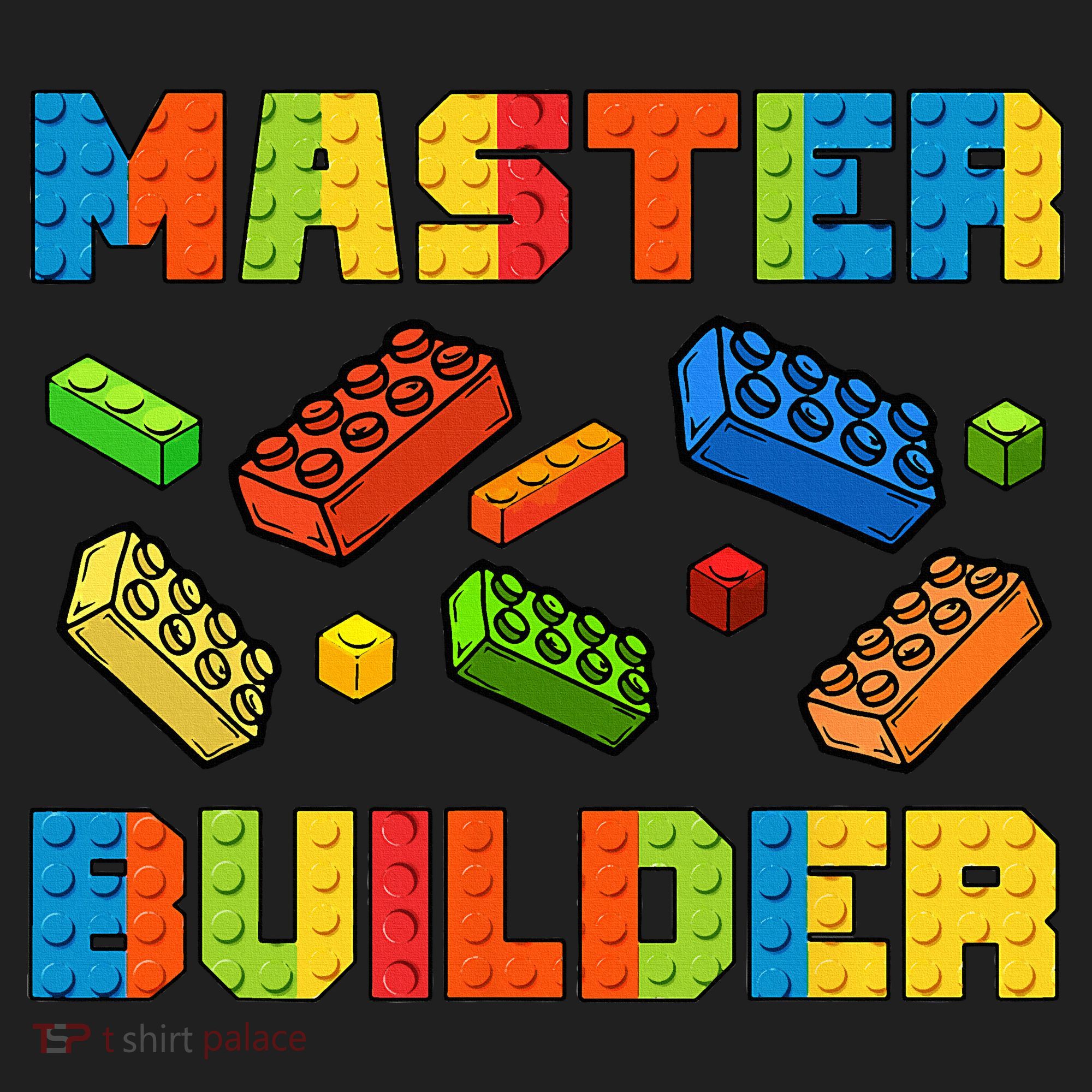 Brick Builder Building Blocks Brick Master Builder Comfort Colors T-Shirt