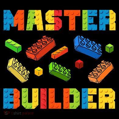 Brick Builder Building Blocks Brick Master Builder Cooling Performance Crew T-Shirt