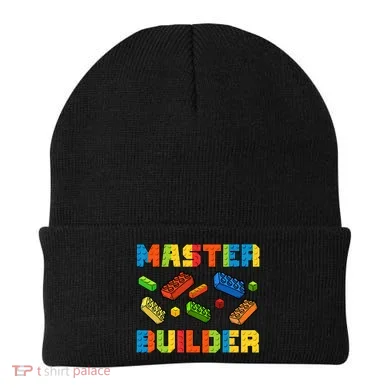 Brick Builder Building Blocks Brick Master Builder Beanie