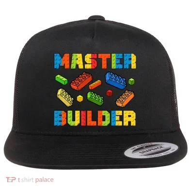Brick Builder Building Blocks Brick Master Builder Flat Bill Trucker Hat