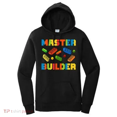 Brick Builder Building Blocks Brick Master Builder Women's Hoodie