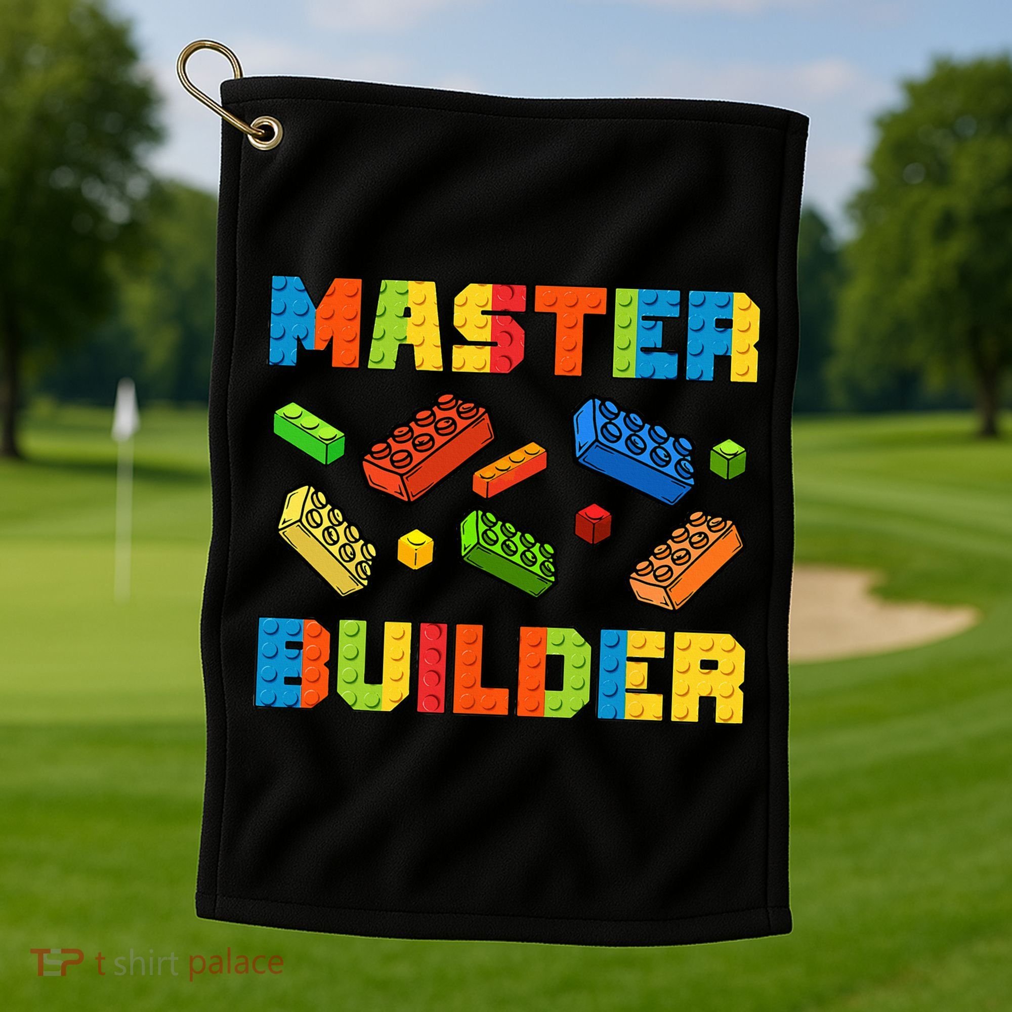 Brick Builder Building Blocks Brick Master Builder Golf Towel