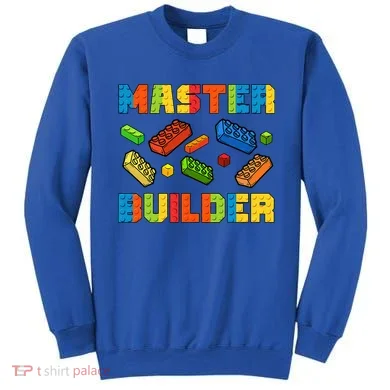 Brick Builder Building Blocks Brick Master Builder Sweatshirt