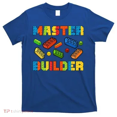 Brick Builder Building Blocks Brick Master Builder T-Shirt
