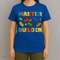 Brick Builder Building Blocks Brick Master Builder T-Shirt thumb 4