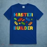 Brick Builder Building Blocks Brick Master Builder T-Shirt thumb 5