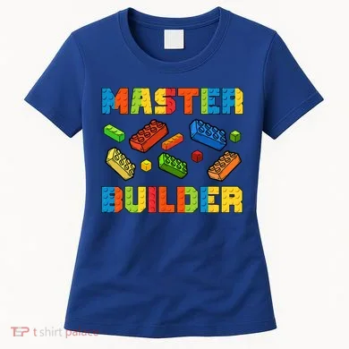 Brick Builder Building Blocks Brick Master Builder Women's T-Shirt