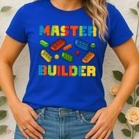 Brick Builder Building Blocks Brick Master Builder Women's T-Shirt thumb 2