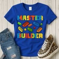 Brick Builder Building Blocks Brick Master Builder Women's T-Shirt thumb 3
