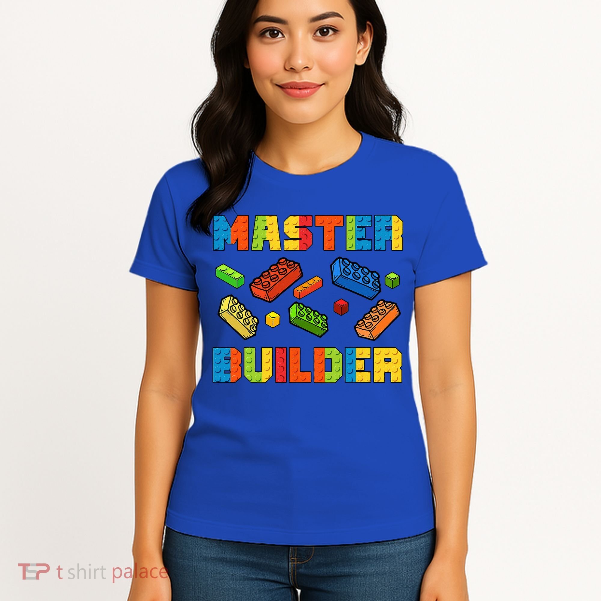 Brick Builder Building Blocks Brick Master Builder Women's T-Shirt