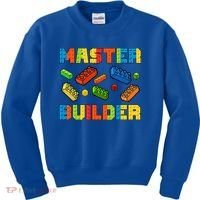 Brick Builder Building Blocks Brick Master Builder Kids Sweatshirt thumb 0