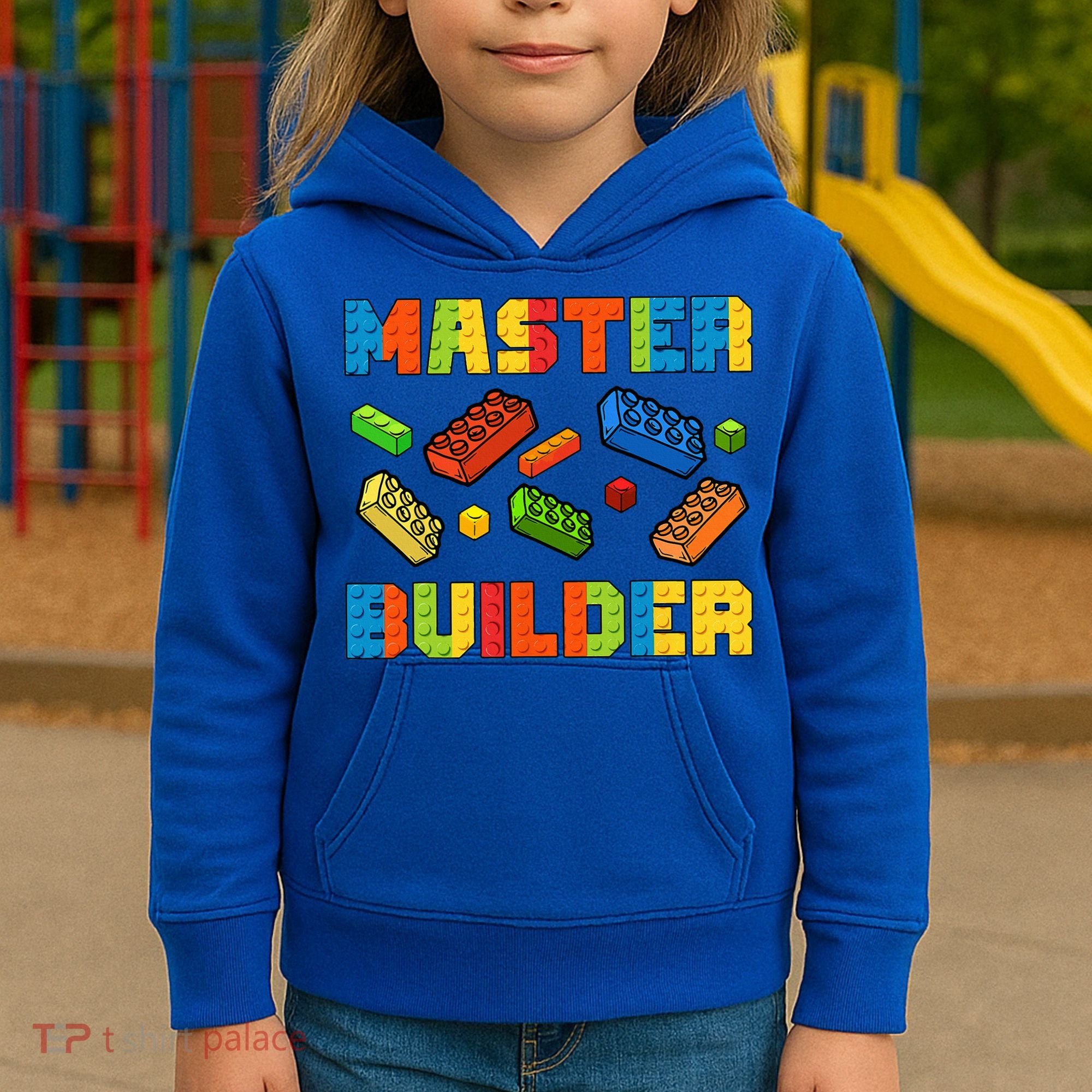 Brick Builder Building Blocks Brick Master Builder Kids Hoodie