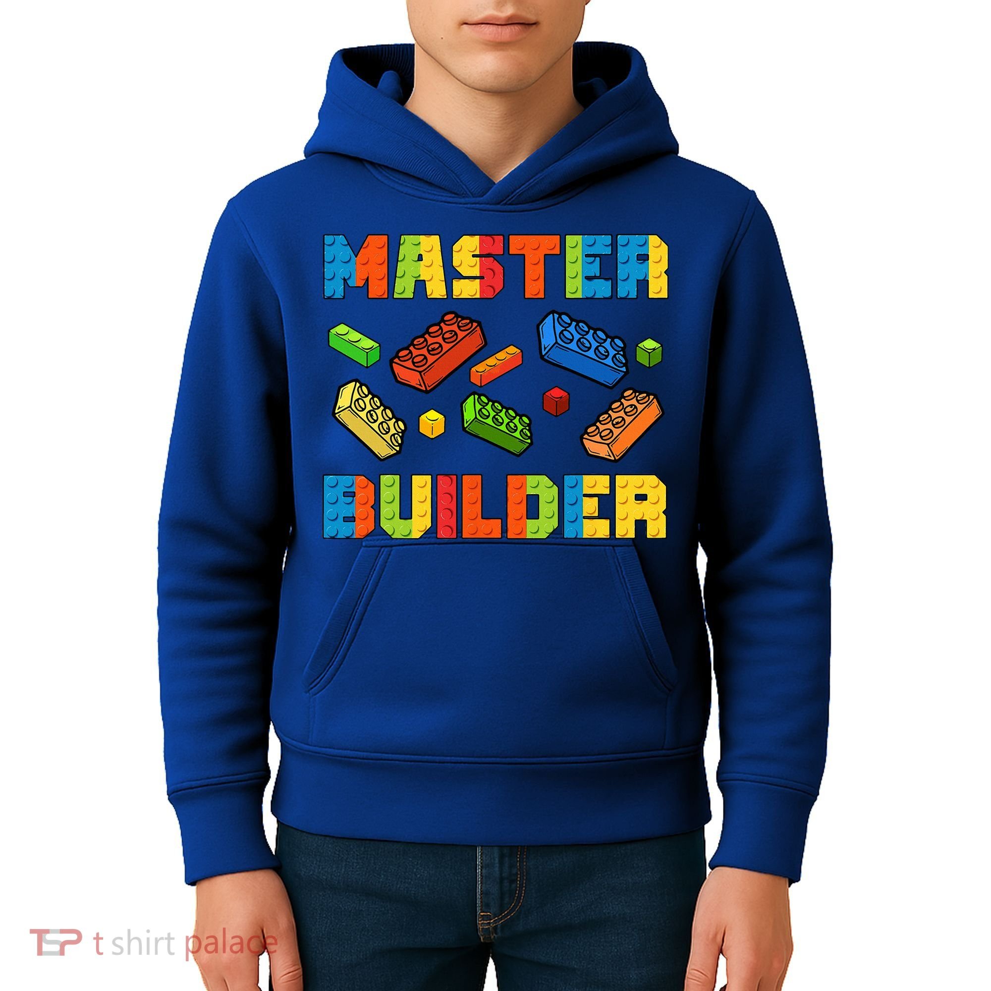 Brick Builder Building Blocks Brick Master Builder Kids Hoodie