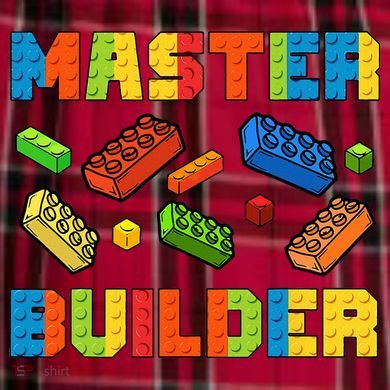 Brick Builder Building Blocks Brick Master Builder Men's Flannel Plaid Pajama Pants