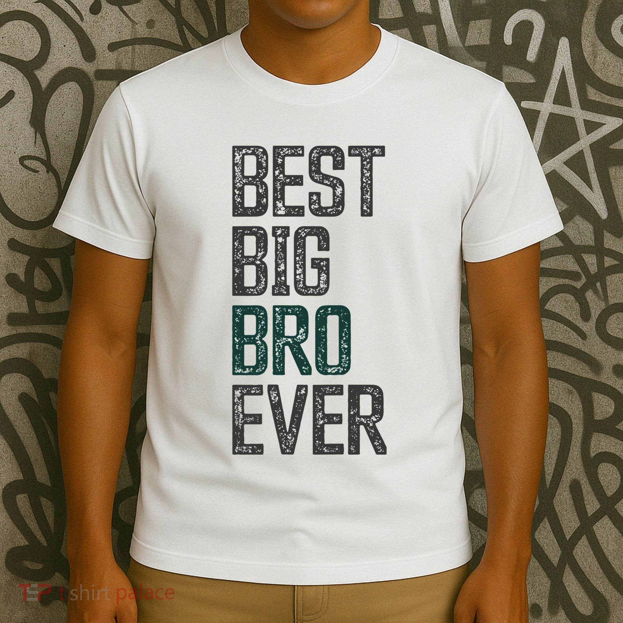 Best Big Brother Bro Ever Funny Big Bro Sibling Big Brother T-Shirt